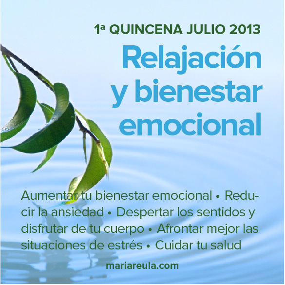 Taller de Relajación y Bienestar Emocional Julio 2013